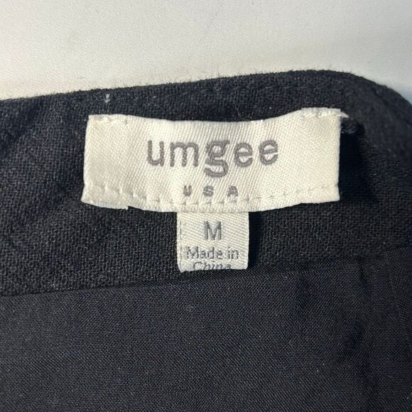 Umgee Embroidered Black Mini Skirt Medium Floral birds ladybugs boho - Picture 3 of 10